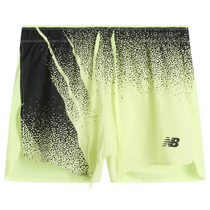 Photo: New Balance Running Men's New Balance RC Ultra Light Printed Short 3" in Afterglow
