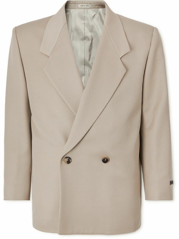 Photo: Fear of God - Eternal Double-Breasted Cavalry Wool-Twill Suit Jacket - Neutrals
