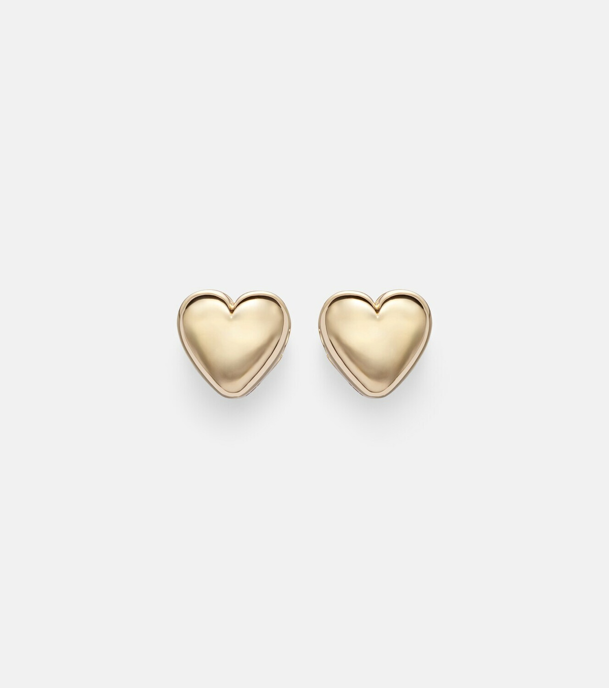 Roxanne First Puffy Heart 14kt gold earrings
