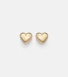 Roxanne First Puffy Heart 14kt gold earrings