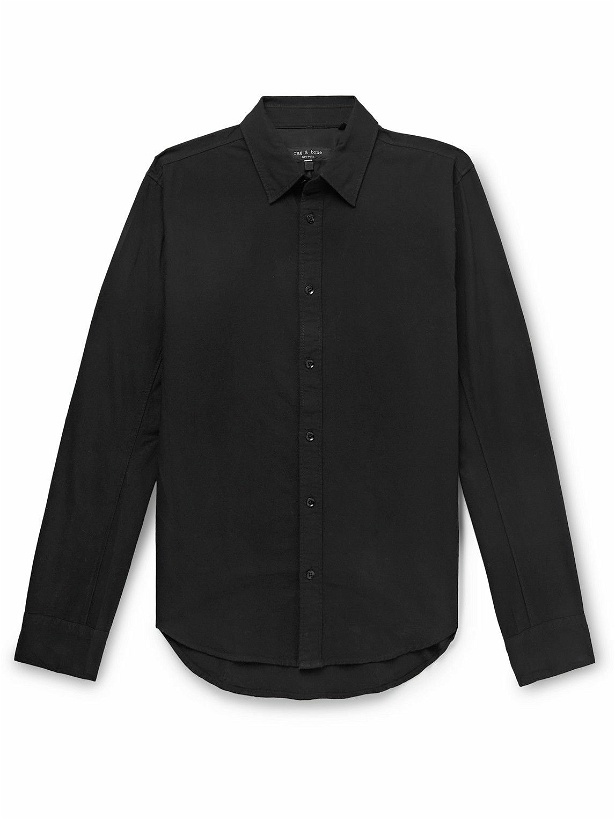 Photo: Rag & Bone - Fit 2 Cotton Oxford Shirt - Black