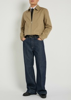 Ami Paris Embossed-logo Cotton Jacket Taupe