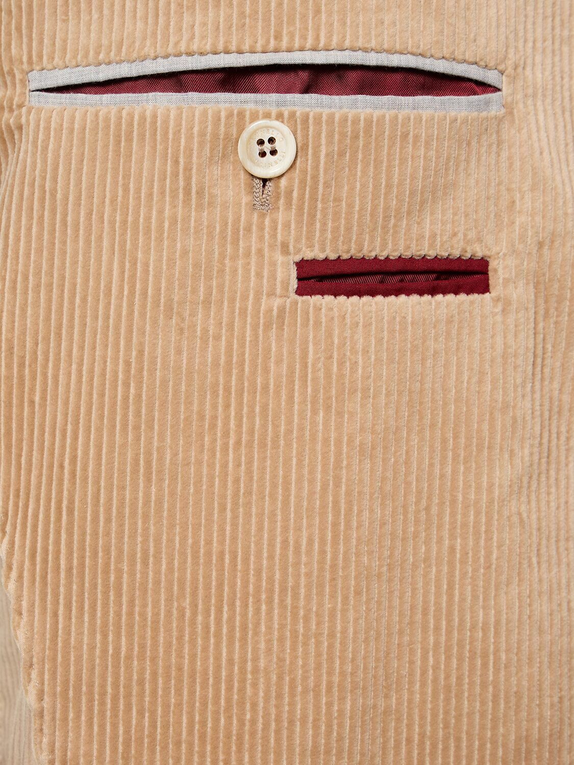 Brunello Cucinelli Women Viscose And Cotton Corduroy Jacket With Necklace