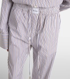 The Attico Striped cotton sweatpants