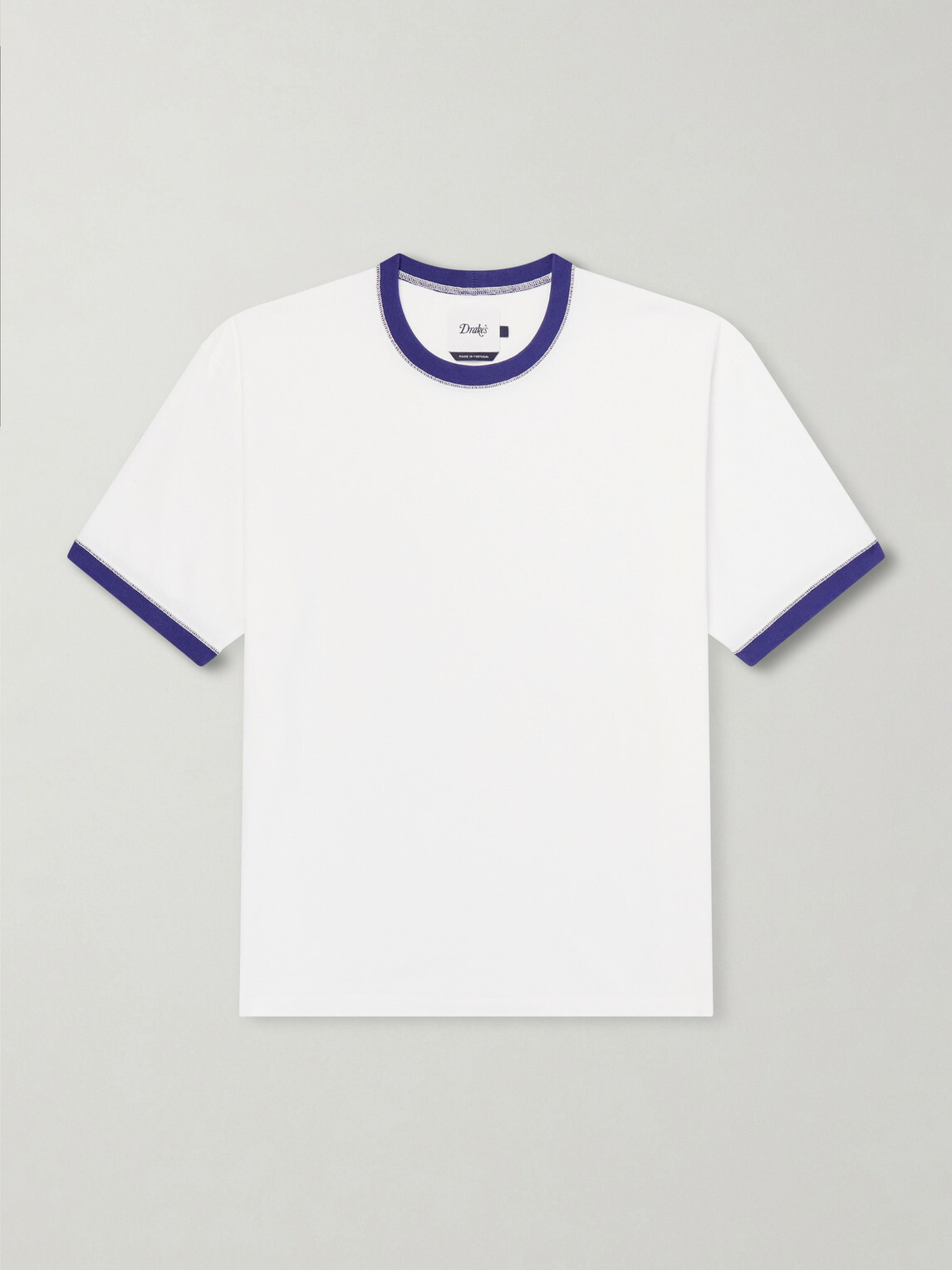 Drake's - Cotton-Jersey T-Shirt - White