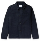 Albam - Brushed Wool-Blend Jacket - Blue