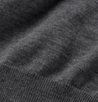 Canali - Slim-Fit Merino Wool Sweater Vest - Men - Dark gray