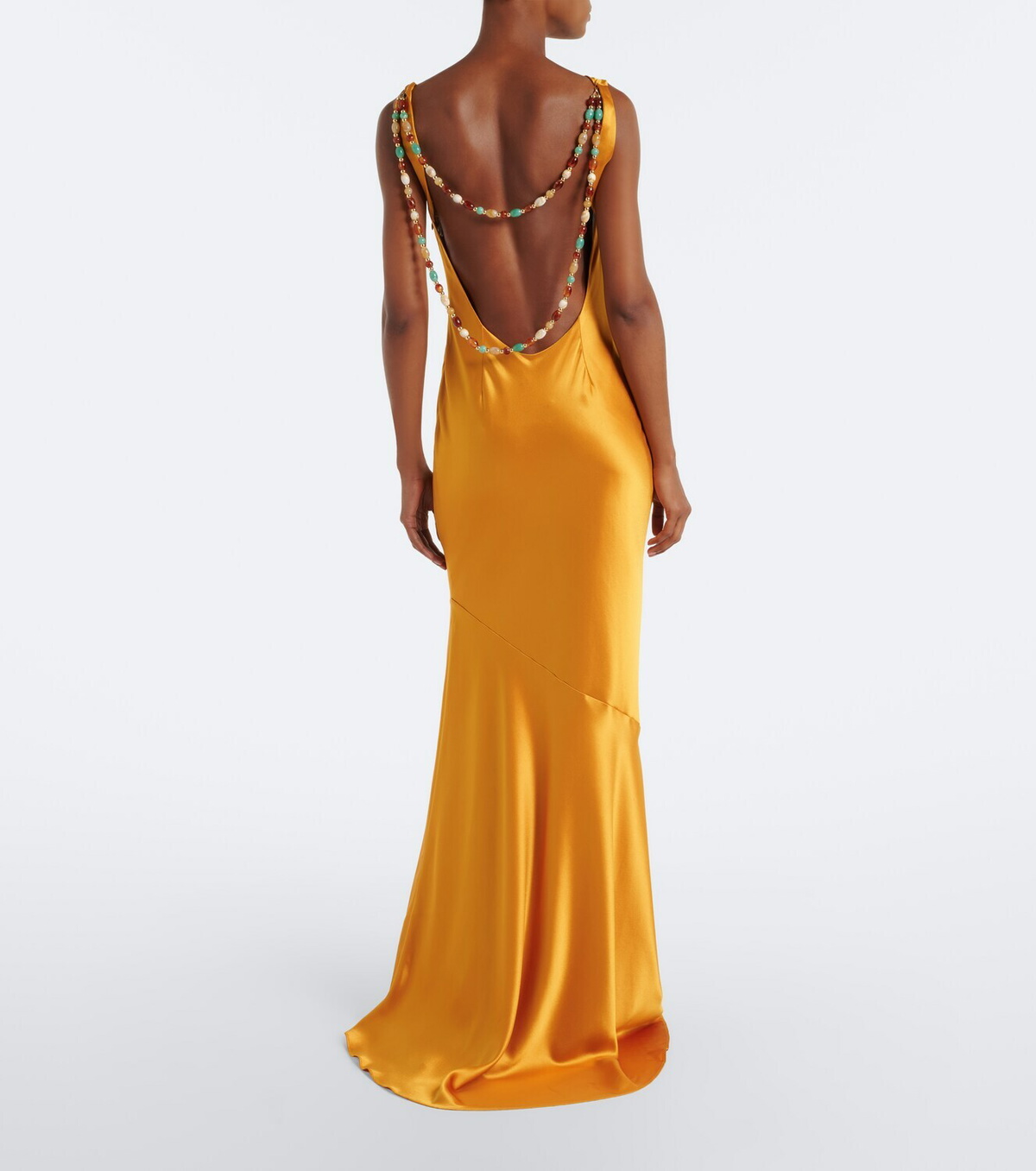 Retrofête Keryn embellished satin gown