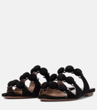 Alaïa Bombe suede sandals