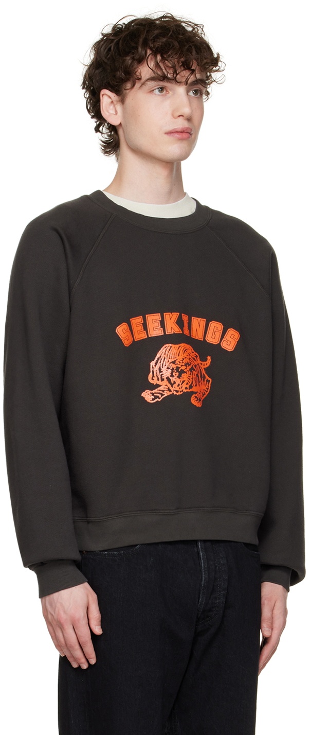 SEEKINGS Black Tiger Sweatshirt