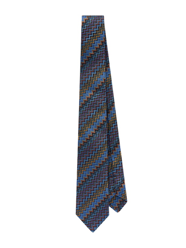 Photo: Missoni - 7cm Crochet-Knit Silk Tie - Blue