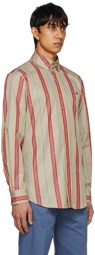 Vivienne Westwood Red & Beige Organic Cotton Shirt