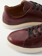 George Cleverley - Jack III Leather Sneakers - Burgundy