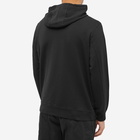 Stone Island Men's Cotton Zip Pocket Detail Popover Hoody in Black