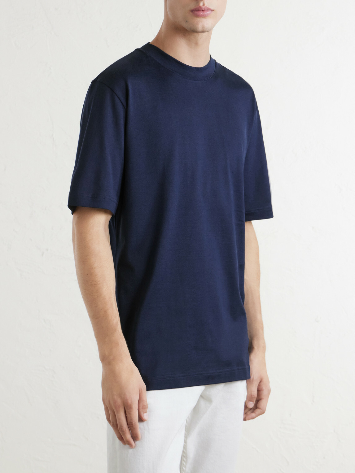 Eleventy - Cotton-Jersey T-Shirt - Blue