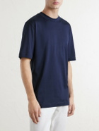 Eleventy - Cotton-Jersey T-Shirt - Blue