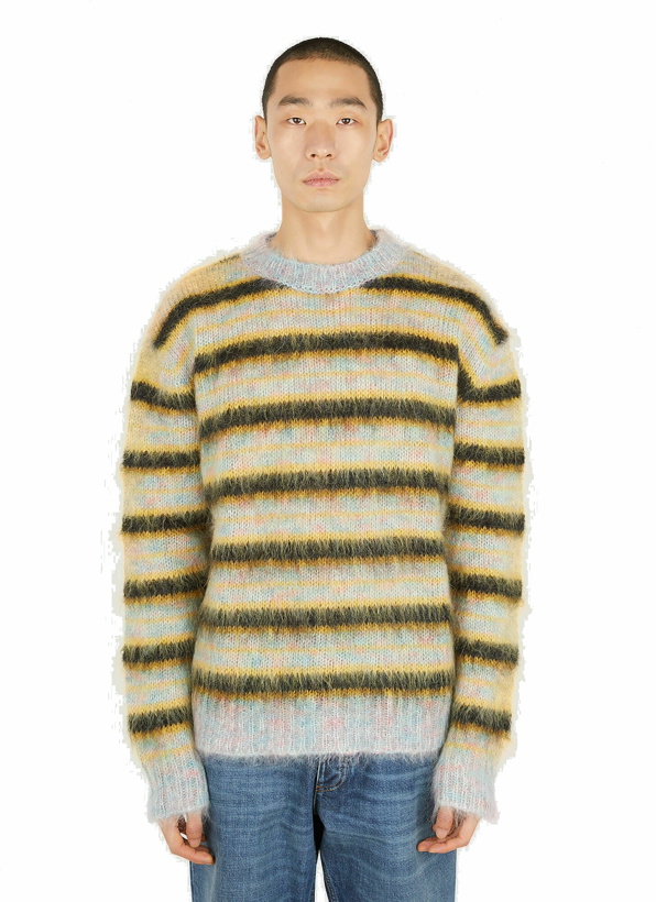 Photo: Striped Crewneck Sweater in Yellow
