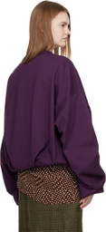 Dries Van Noten Purple Draped Sweatshirt