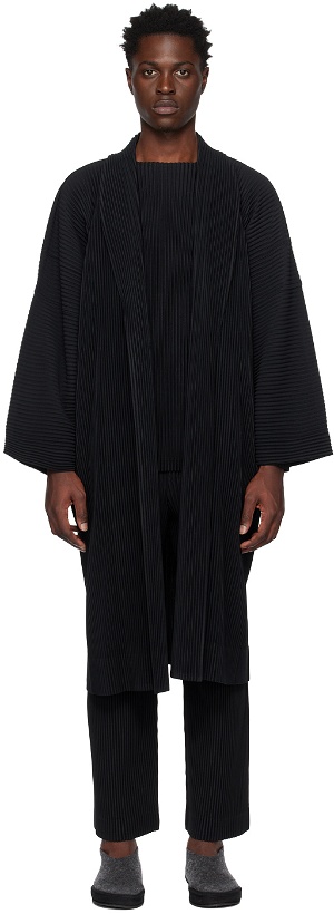 Photo: Homme Plissé Issey Miyake Black Monthly Color January Coat