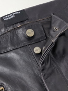 Enfants Riches Déprimés - Wicked Game Flared Leather Trousers - Black