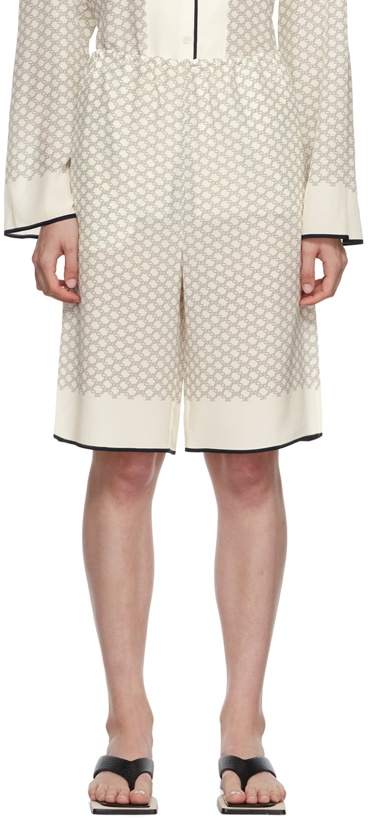 Photo: LOW CLASSIC Off-White Strap Shorts