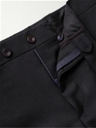 Thom Sweeney - Straight-Leg Wool and Mohair-Blend Twill Suit Trousers - Black