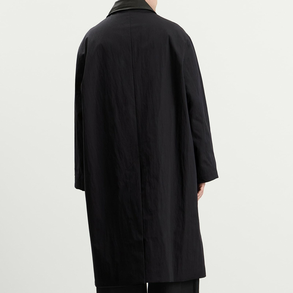 Studio Nicholson Men's Revere Trench Coat in Darkest Navy