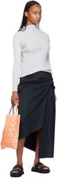 PLEATS PLEASE ISSEY MIYAKE Gray Soft Pleats Turtleneck