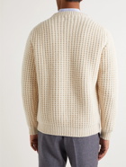 Kingsman - Waffle-Knit Wool Sweater - Neutrals