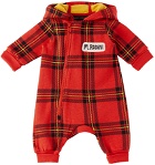 Mini Rodini Baby Red Check Jumpsuit