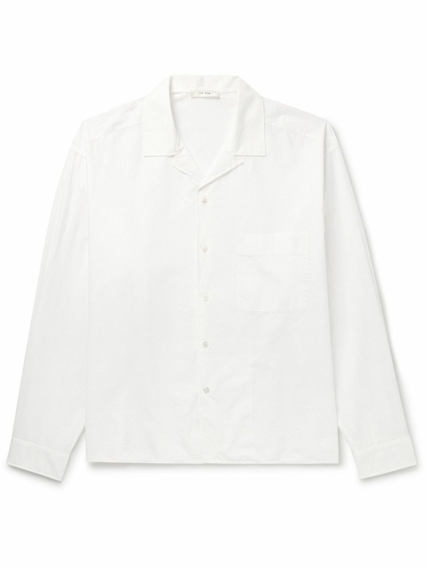 Photo: The Row - Elijas Convertible-Collar Cotton-Poplin Shirt - White