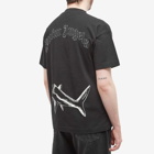 Palm Angels Men's Broken Shark T-Shirt in Black/Off White