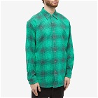 Noma t.d. Men's Ombre Plaid Shirt in Emerald/Grey