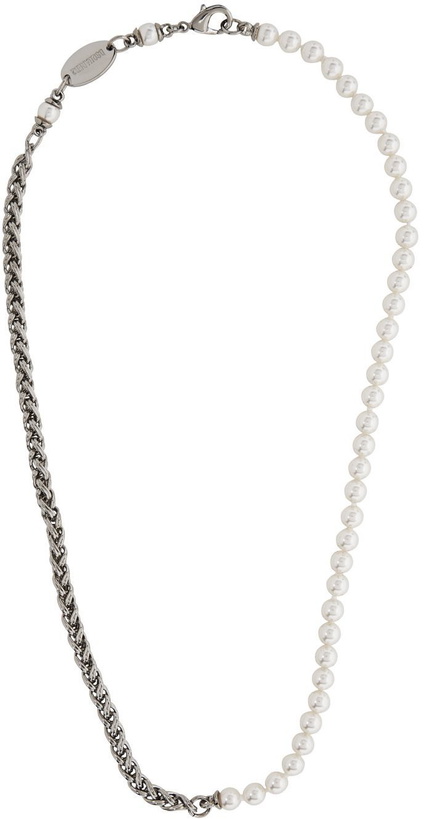 Photo: Dsquared2 Silver Military Pearls Necklace