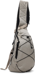 C.P. Company Gray Nylon B Crossbody Backpack