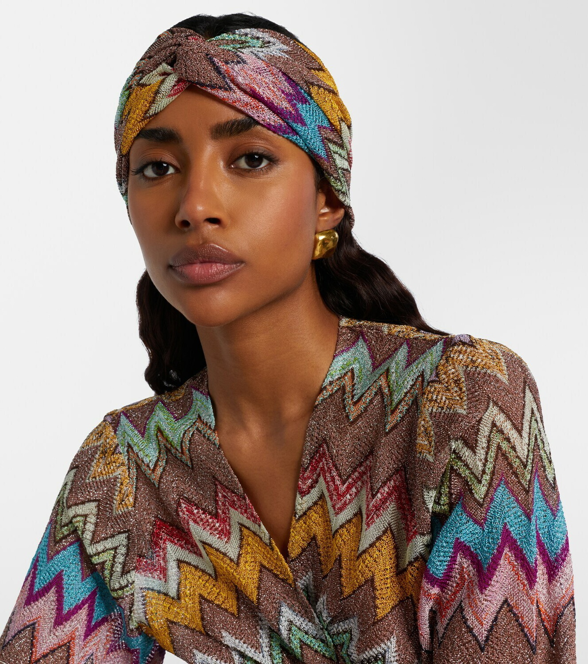 Missoni Zigzag lamé headband