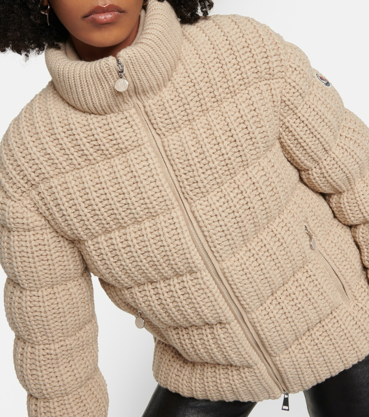 Moncler Leiothrix cashmere-blend down jacket Moncler