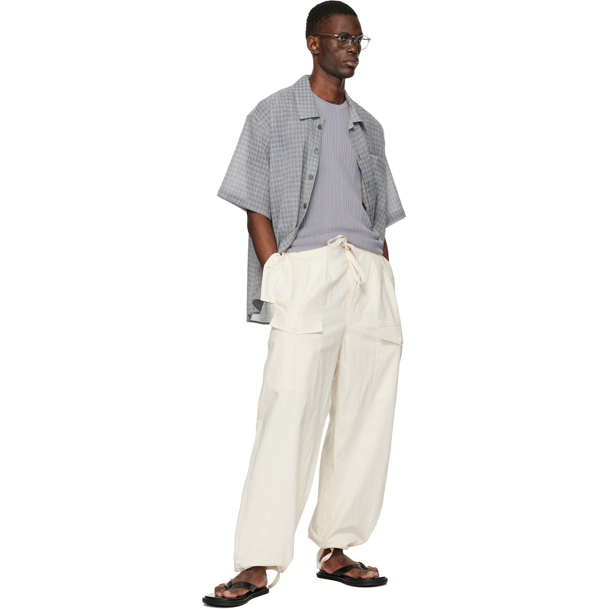 colbo Off-White Multi Trousers