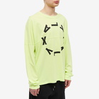 1017 ALYX 9SM Men's Long Sleeve Oversized T-Shirt in Neon Yellow