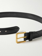Drake's - 3cm Leather Belt - Black
