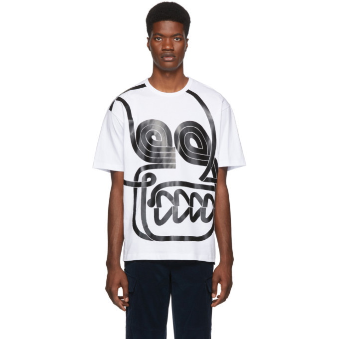 Photo: Moncler Genius White Abstract T-Shirt