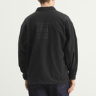 WTAPS Men's Poly Fleece Back Motif Overshirt in Black