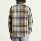 Wax London Men's Whiting Pike Check Overshirt in Khaki/Multi