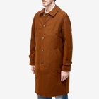 Foret Men's Shelter Wool Coat in Brown
