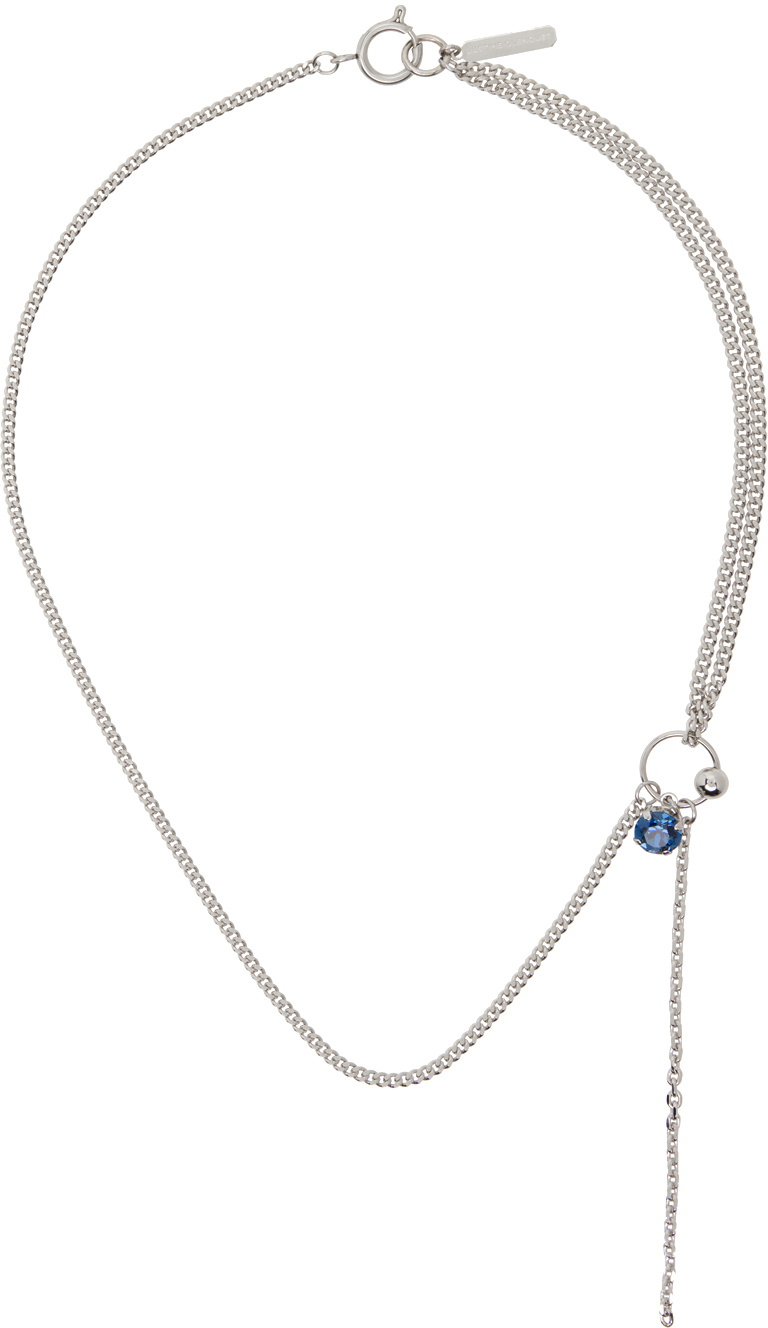 Justine Clenquet SSENSE Exclusive Silver Larry Necklace