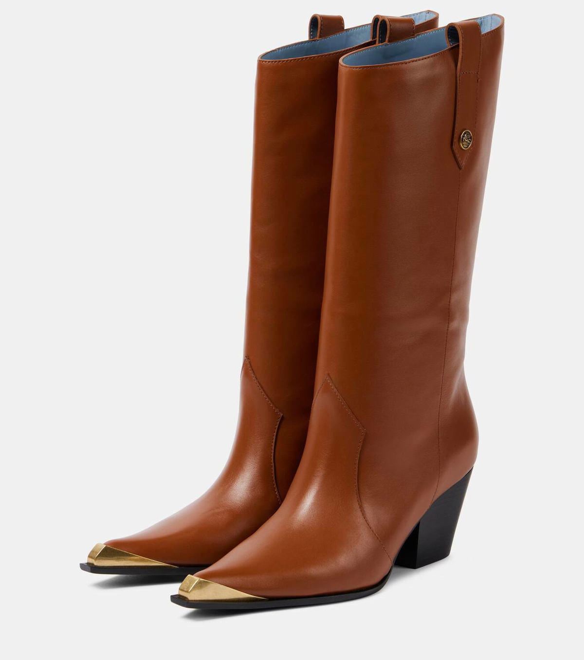 Etro Leather cowboy boots