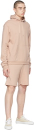 John Elliott Pink Cotton Beach Hoodie