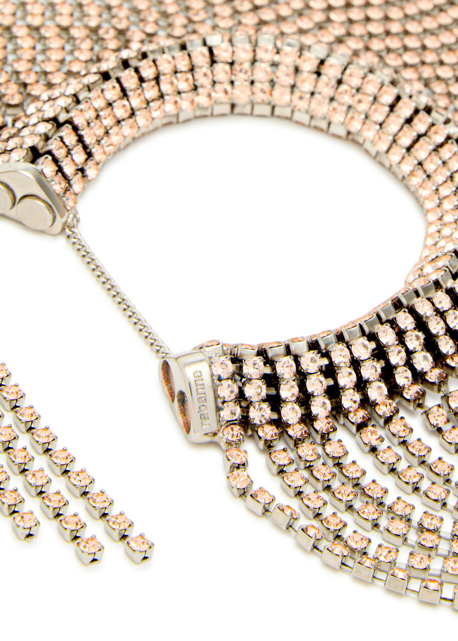 Rabanne Fringed Crystal-embellished Bracelet - Gold - One Size