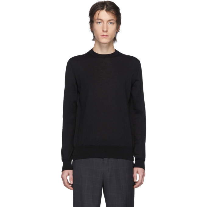 Photo: Comme des Garcons Homme Deux Black Worsted Wool Sweater