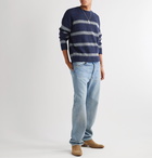 Isabel Marant - Oblinca Striped Intarsia Knitted Sweater - Blue